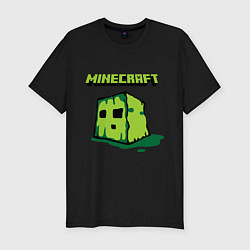 Мужская slim-футболка Minecraft Creeper