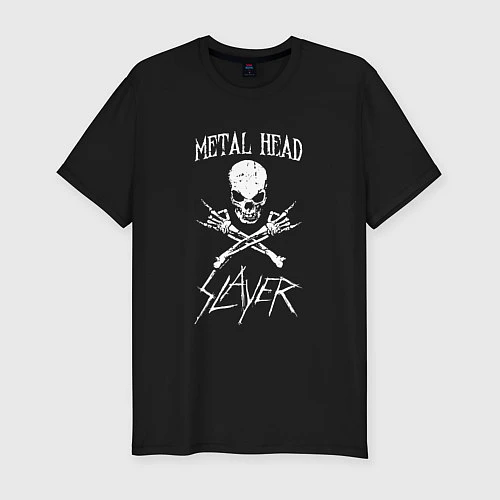 Мужская slim-футболка Metal Head: Slayer / Черный – фото 1