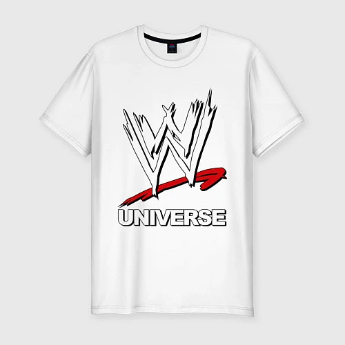 Мужская slim-футболка WWE universe / Белый – фото 1