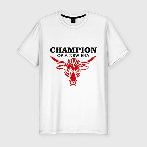 Мужская slim-футболка Champion of a new era / Белый – фото 1
