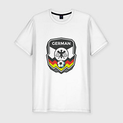 Футболка slim-fit German Football, цвет: белый