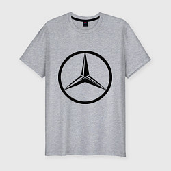 Футболка slim-fit Mercedes-Benz logo, цвет: меланж