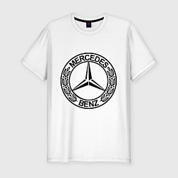 Мужская slim-футболка Mercedes-Benz