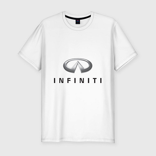 Мужская slim-футболка Logo Infiniti / Белый – фото 1