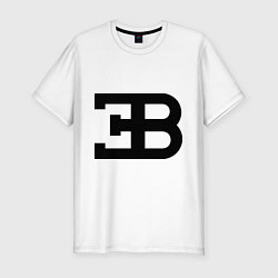 Футболка slim-fit Bugatti, цвет: белый