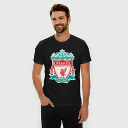 Футболка slim-fit Liverpool FC, цвет: черный — фото 2