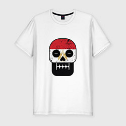 Футболка slim-fit Egypt Skull, цвет: белый