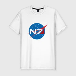 Футболка slim-fit NASA N7, цвет: белый