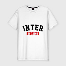 Футболка slim-fit FC Inter Est. 1908, цвет: белый