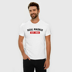 Футболка slim-fit FC Real Madrid Est. 1902, цвет: белый — фото 2