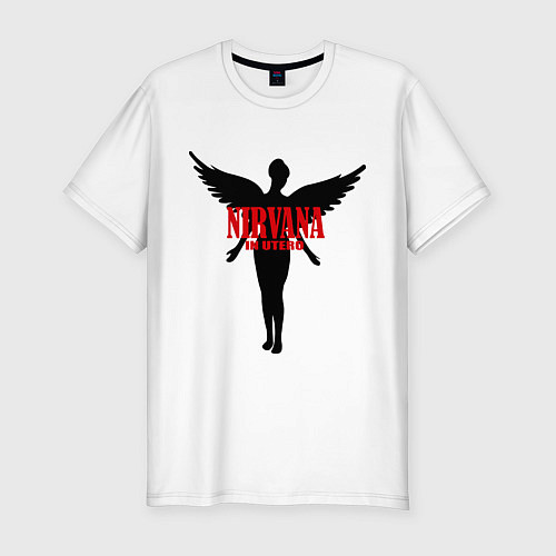 Мужская slim-футболка Nirvana: In Utero / Белый – фото 1