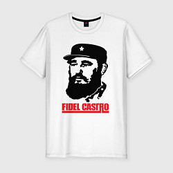 Мужская slim-футболка Fidel Castro