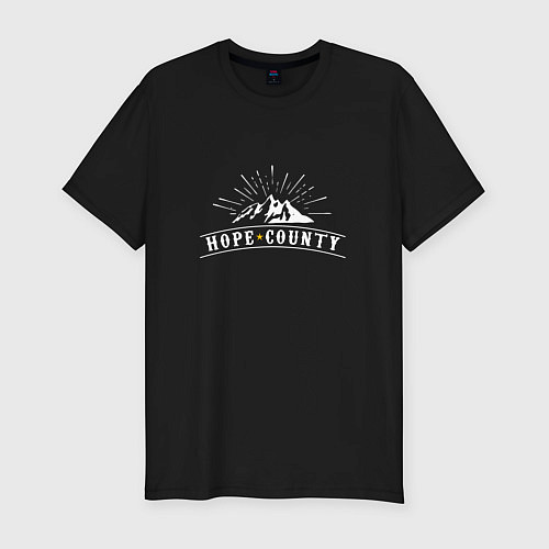 Мужская slim-футболка Hope Count: Mountain / Черный – фото 1
