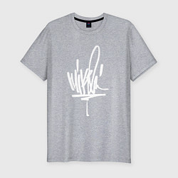 Футболка slim-fit Mike Shinoda: autograph, цвет: меланж