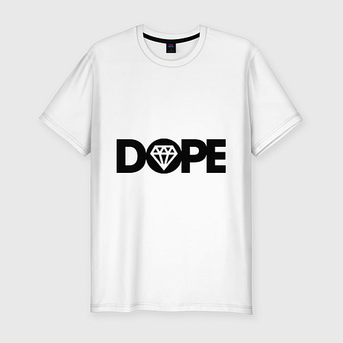 Мужская slim-футболка Dope Diamond / Белый – фото 1