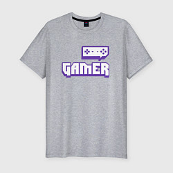 Футболка slim-fit Twitch Gamer, цвет: меланж