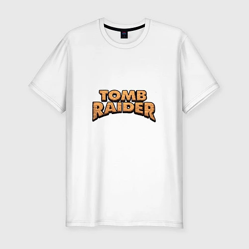 Мужская slim-футболка Tomb Raider / Белый – фото 1