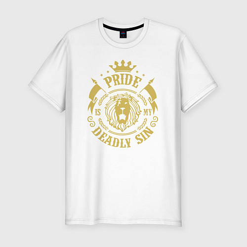 Мужская slim-футболка Pride: Deadly Sin / Белый – фото 1