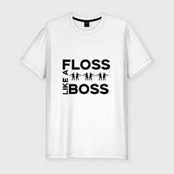 Футболка slim-fit Floss like a boss, цвет: белый