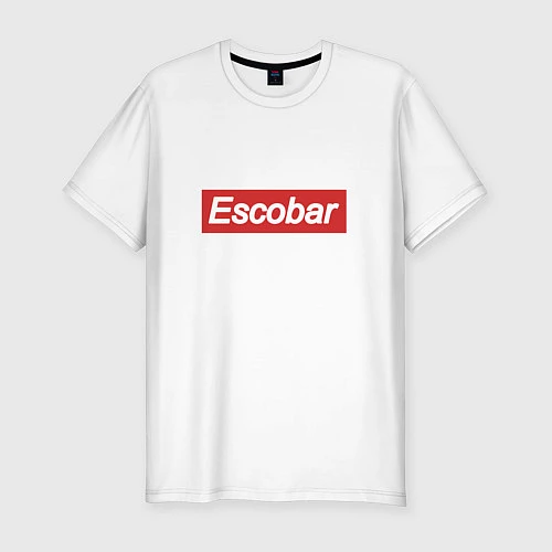 Мужская slim-футболка Escobar Supreme / Белый – фото 1