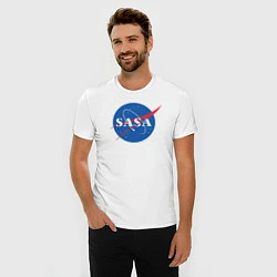 Футболка slim-fit NASA: Sasa, цвет: белый — фото 2
