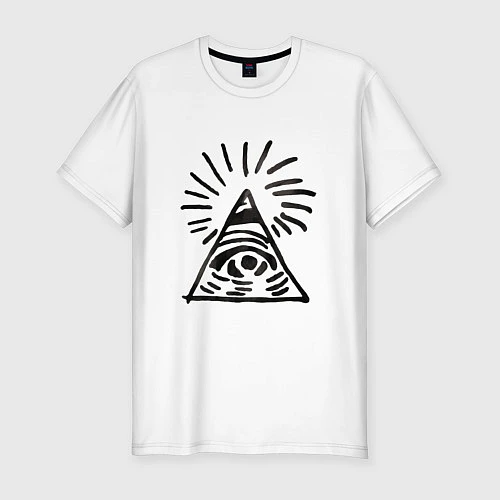 Мужская slim-футболка Life Is Strange: Eye / Белый – фото 1