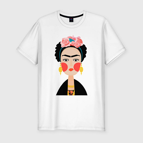 Мужская slim-футболка Фрида Кало / Белый – фото 1
