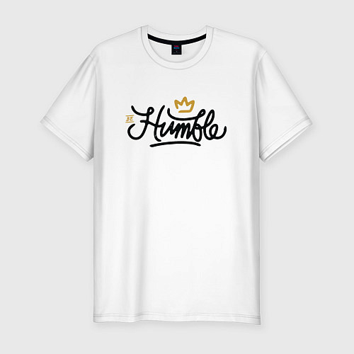 Мужская slim-футболка Humble King / Белый – фото 1