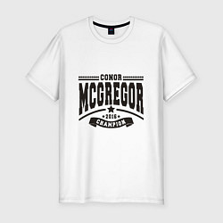 Футболка slim-fit Conor McGregor: Champion 2016, цвет: белый