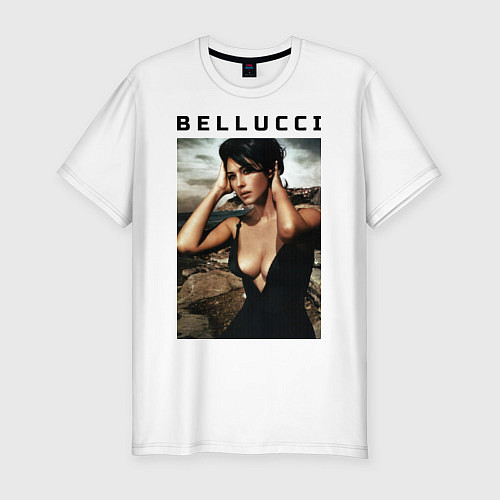 Мужская slim-футболка Monica Bellucci: Dress / Белый – фото 1