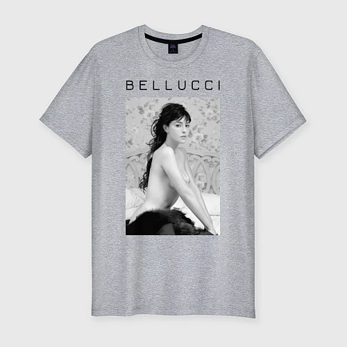 Мужская slim-футболка Monica Bellucci: Romantic / Меланж – фото 1