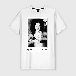 Футболка slim-fit Monica Bellucci: Black, цвет: белый