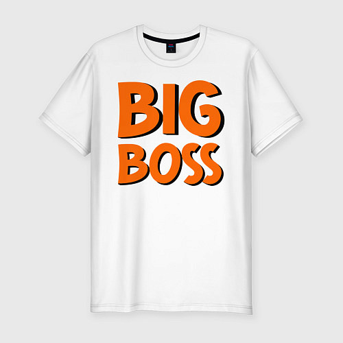 Мужская slim-футболка Big Boss / Белый – фото 1