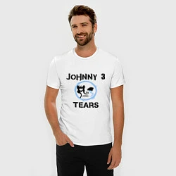 Футболка slim-fit HU: Johnny 3 Tears, цвет: белый — фото 2