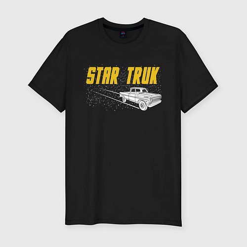 Мужская slim-футболка Star Truk / Черный – фото 1
