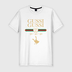 Футболка slim-fit GUSSI GUSSI Fashion, цвет: белый