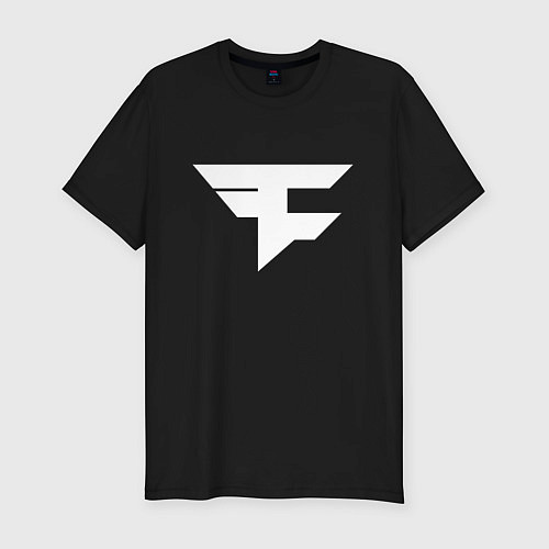 Мужская slim-футболка FAZE Symbol / Черный – фото 1