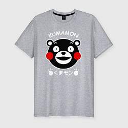 Мужская slim-футболка Kumamon