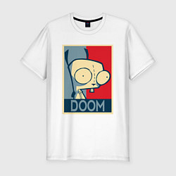 Футболка slim-fit Doom Zim, цвет: белый