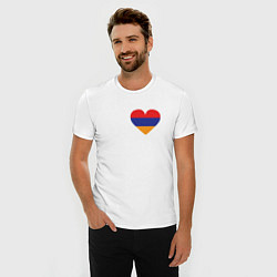 Футболка slim-fit Love Armenia, цвет: белый — фото 2