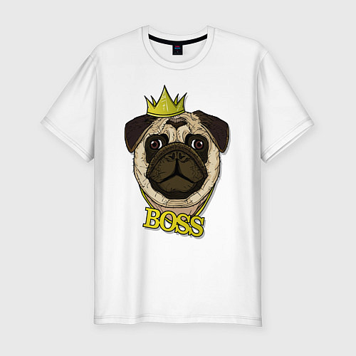 Мужская slim-футболка Mops BOSS / Белый – фото 1