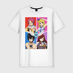 Футболка slim-fit Fairy Tail Team, цвет: белый