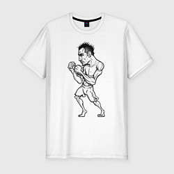Футболка slim-fit Tony Ferguson art, цвет: белый
