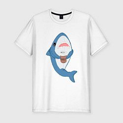 Мужская slim-футболка Hype Shark