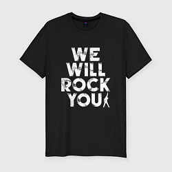 Футболка slim-fit We Wil Rock You, цвет: черный