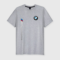 Футболка slim-fit BMW M PERFORMANCE БМВ, цвет: меланж
