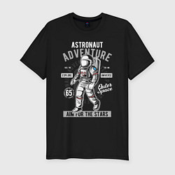 Футболка slim-fit Astronaut Adventure, цвет: черный