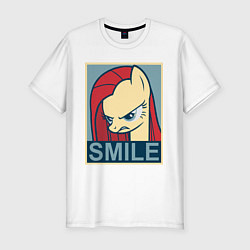 Футболка slim-fit MLP: Smile, цвет: белый