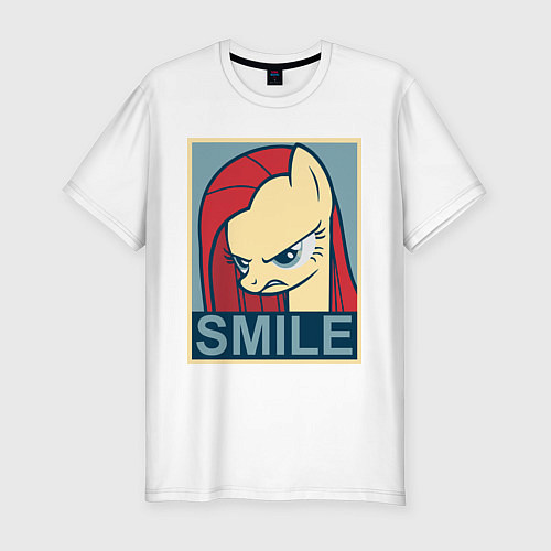 Мужская slim-футболка MLP: Smile / Белый – фото 1
