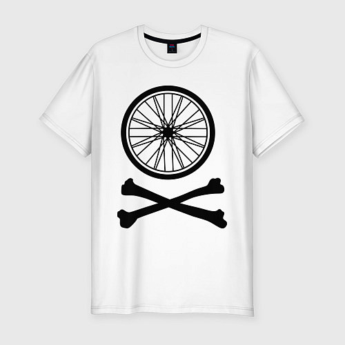 Мужская slim-футболка Bicycle / Белый – фото 1